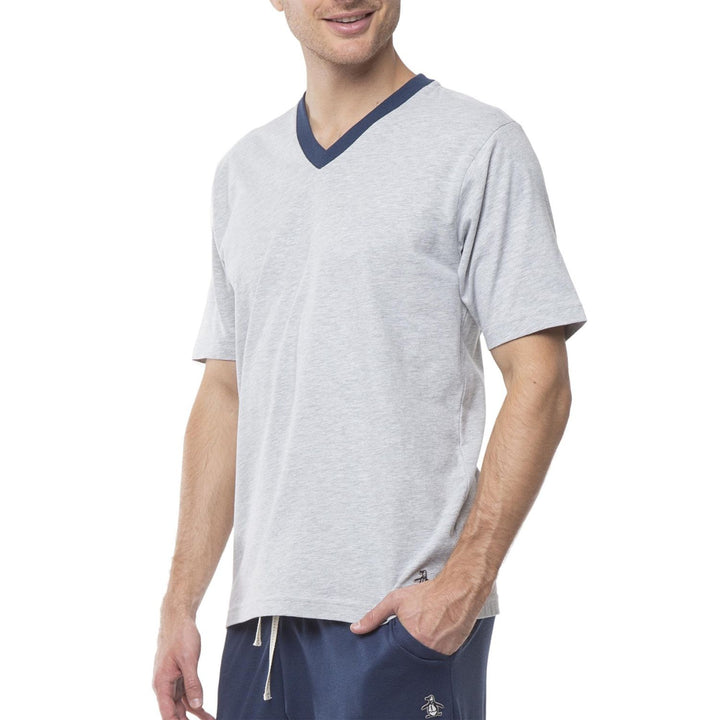 Playera De Pijama Cuello V Gris - Original Penguin México
