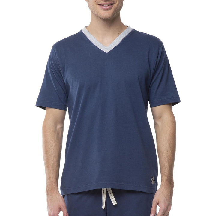 Playera De Pijama Cuello V Azul Marino - Original Penguin México