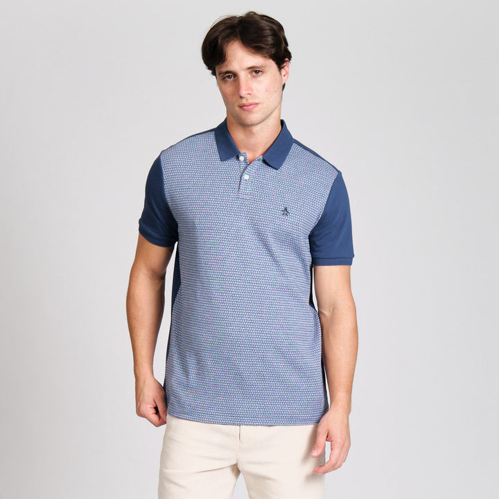 Polo Jacquard Geo Front