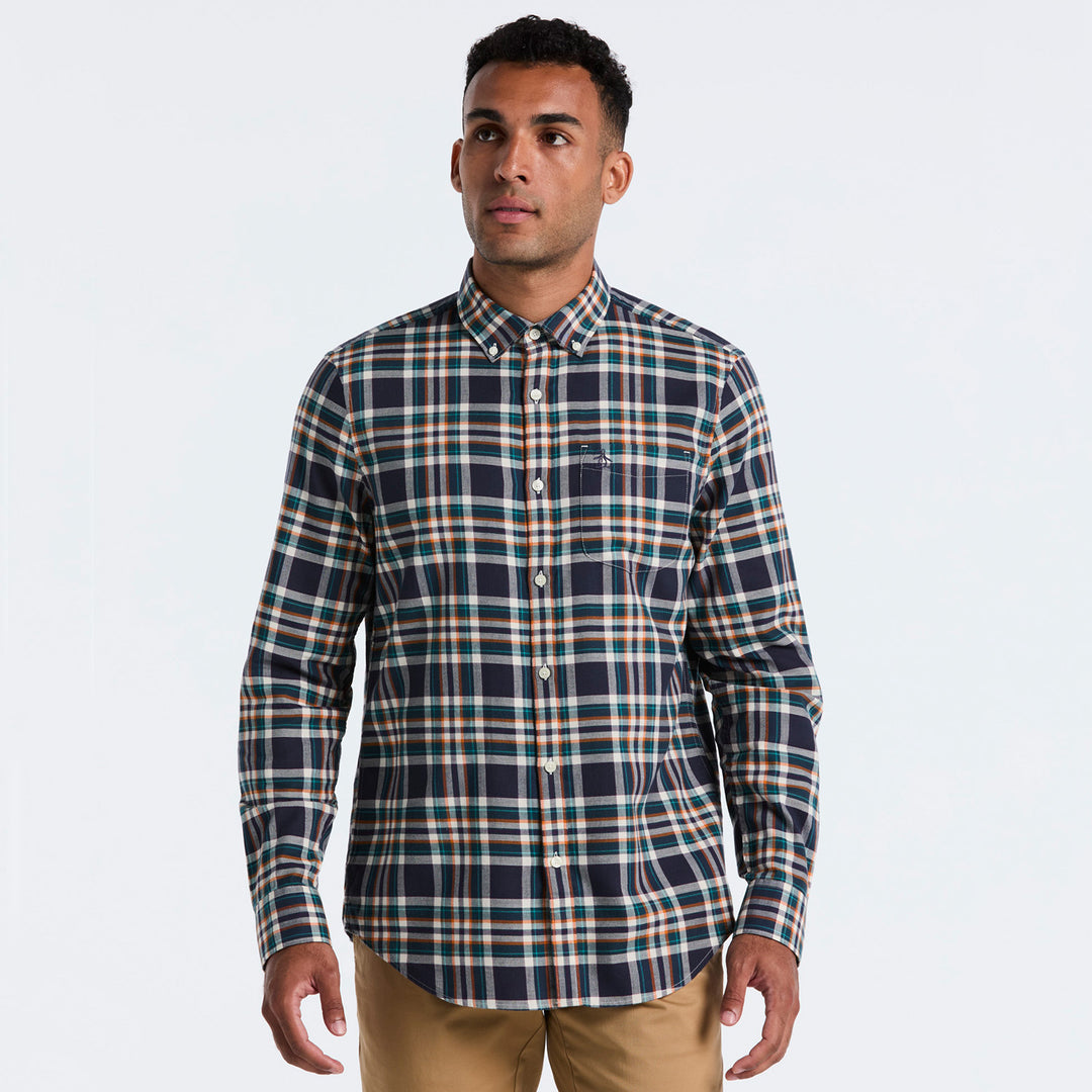 Camisa Manga Larga A Cuadros