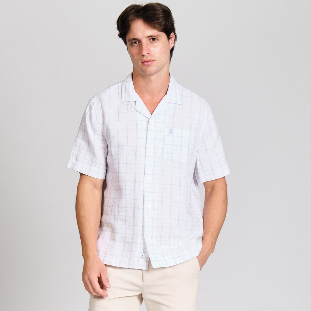 Camisa Manga Corta A Cuadros