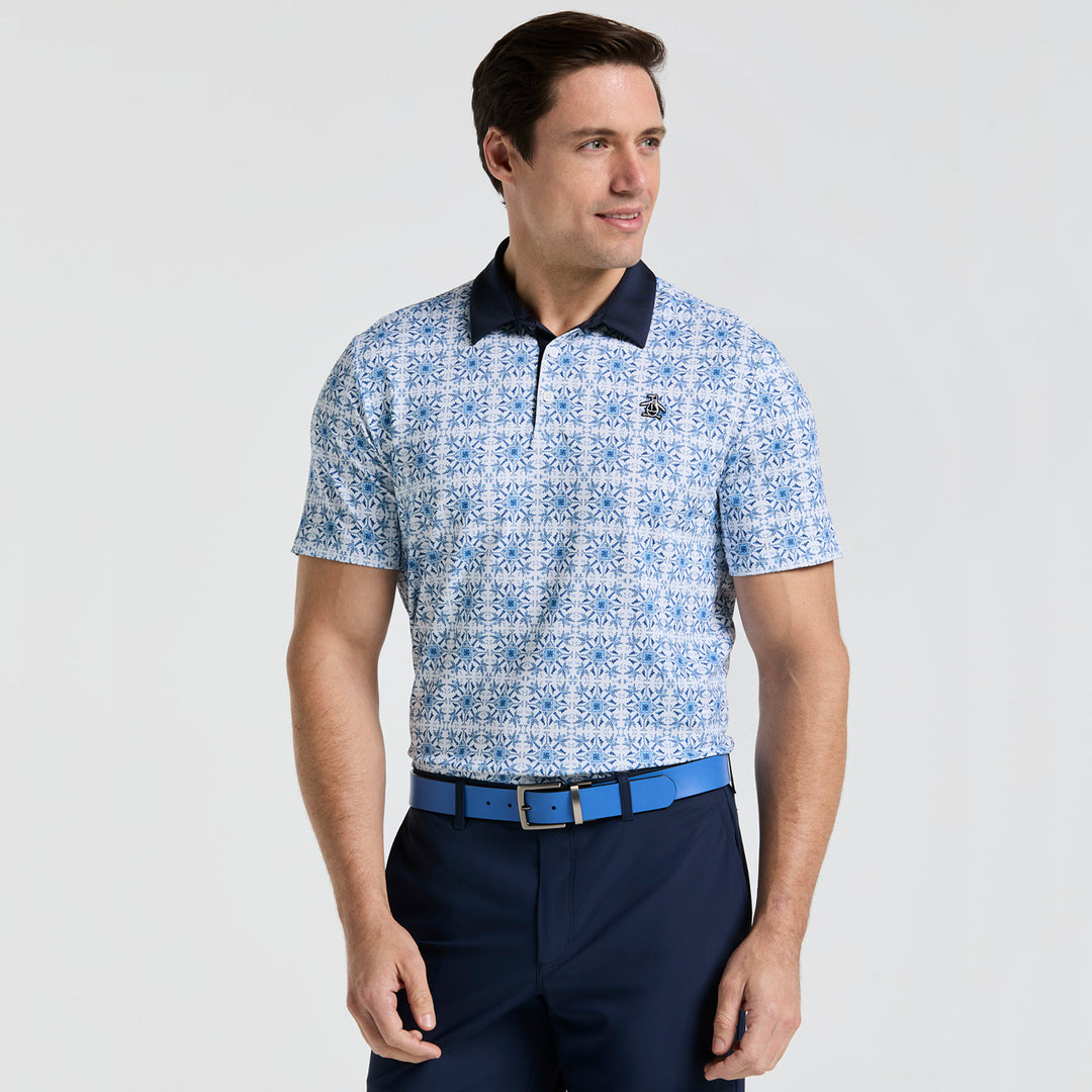 Polo de Golf Tropical Abstract