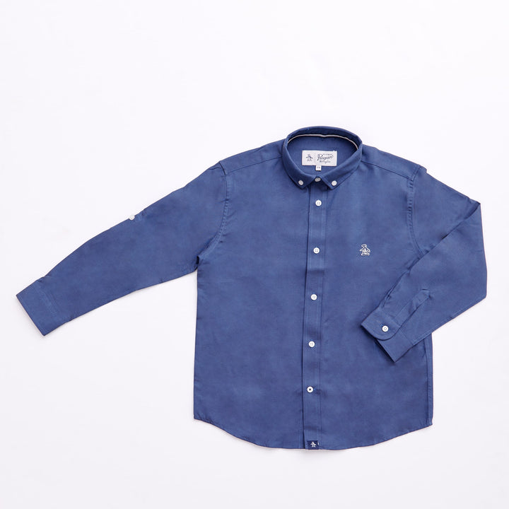 Camisa Manga Larga De Algodón - Original Penguin México