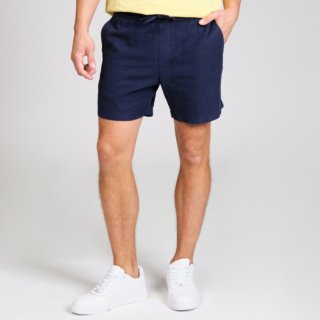 Short 6¨ Lino-Algodón Resorte