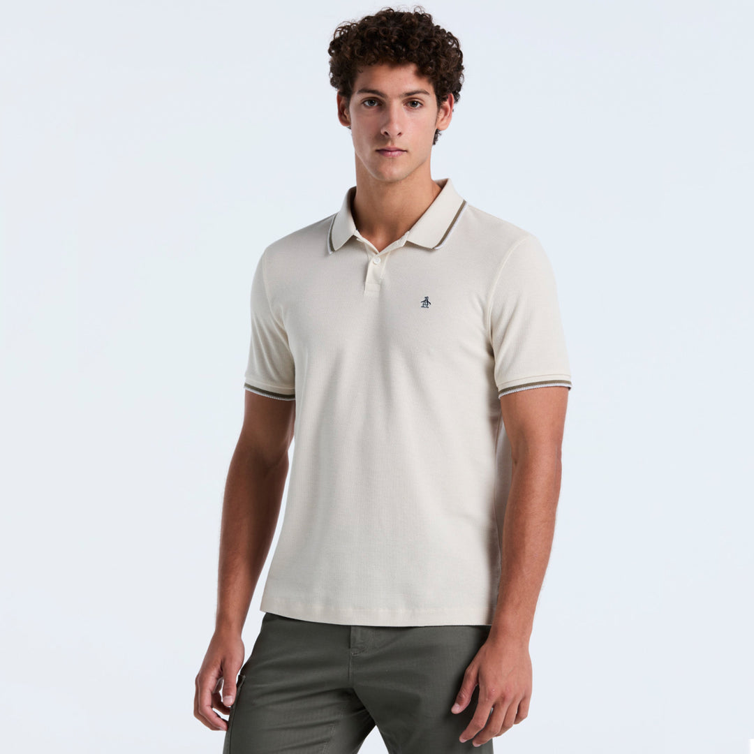Polo De Algodón Orgánico Honeycomb Pique