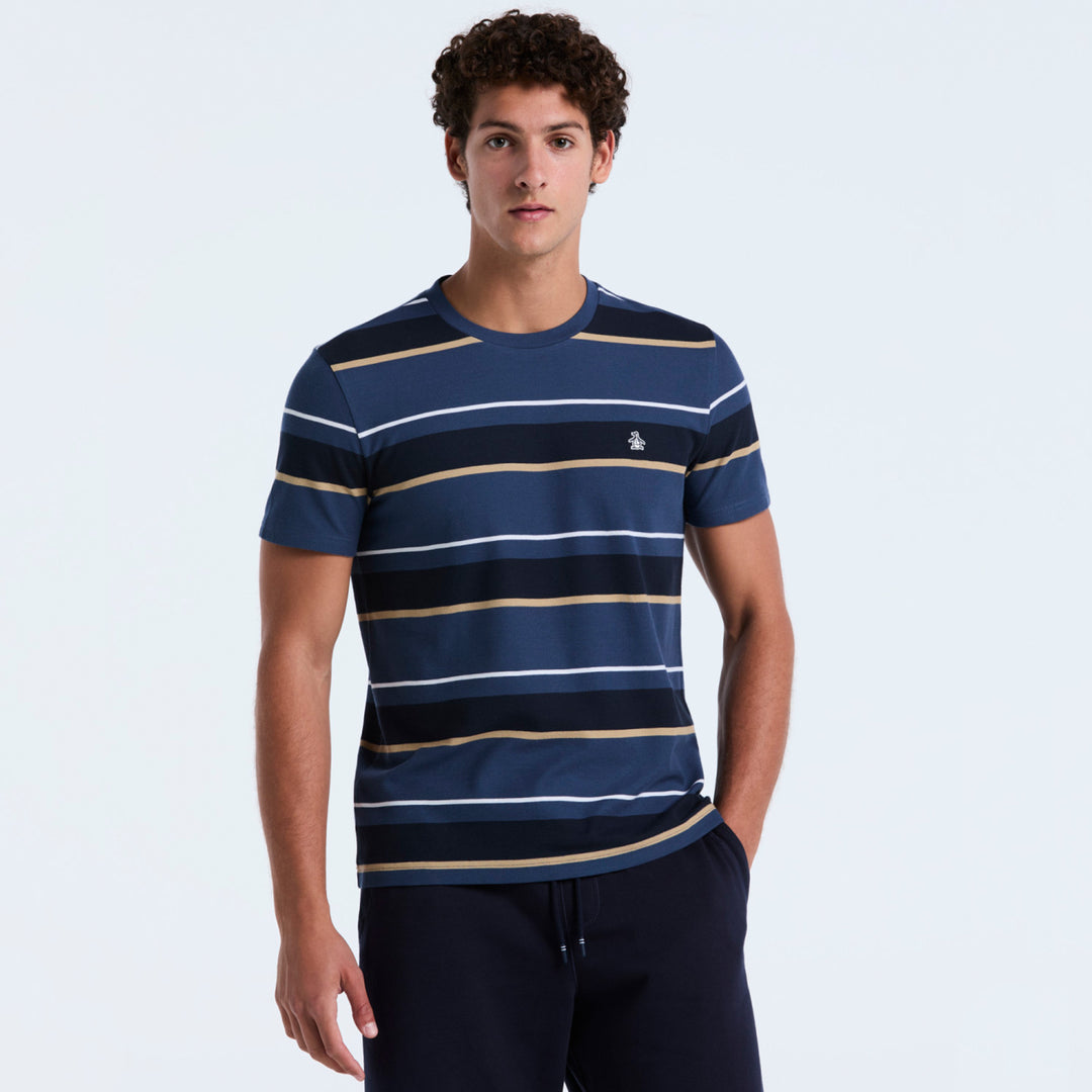Playera De Algodón Orgánico A Rayas