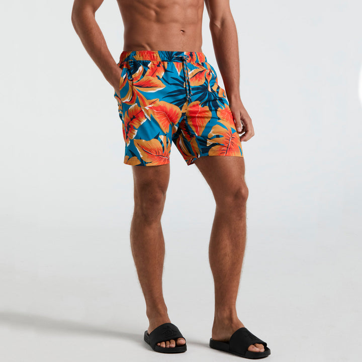 Traje De Baño Full Print Hojas Tropicales - Original Penguin México