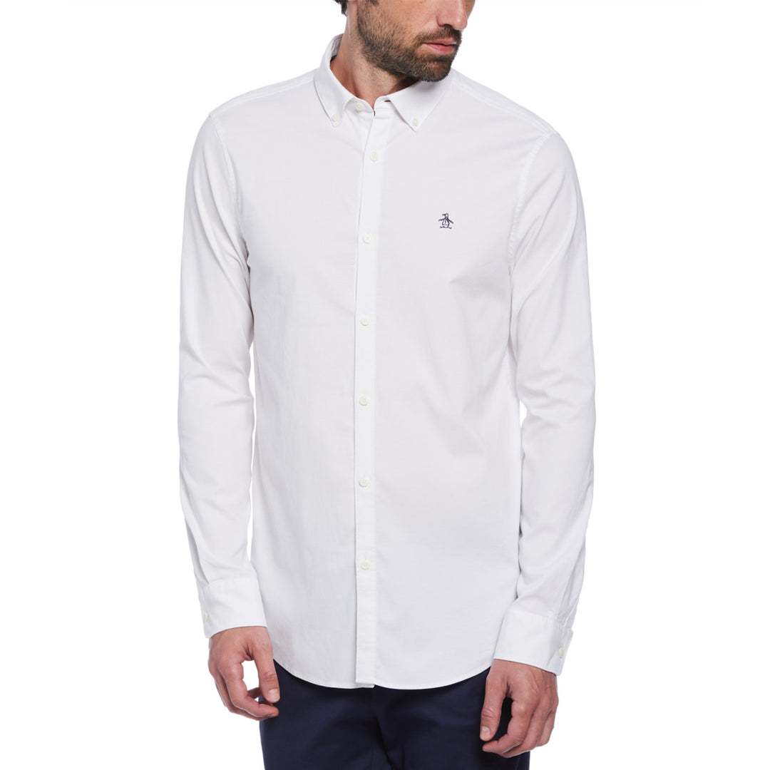 Camisa Manga Larga Oxford Stretch