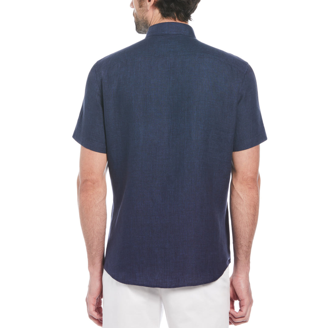 Camisa Manga Corta Lino Delave Con Bolsillo - Original Penguin México