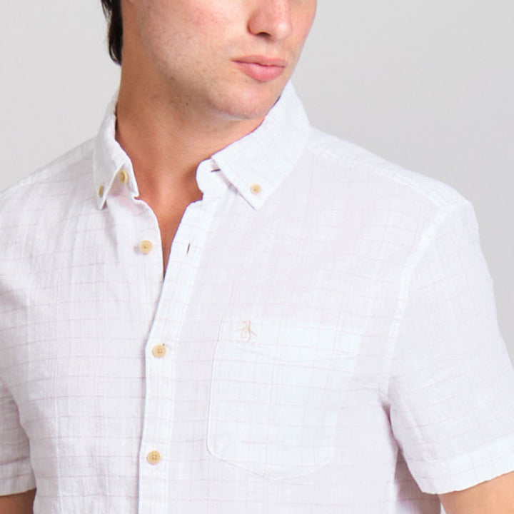 Camisa Manga Corta Cuadriculada