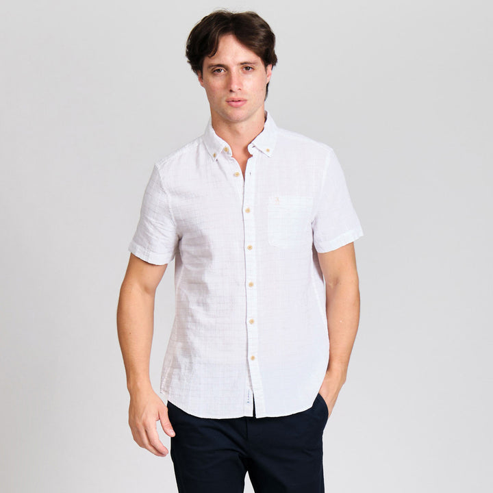 Camisa Manga Corta Cuadriculada
