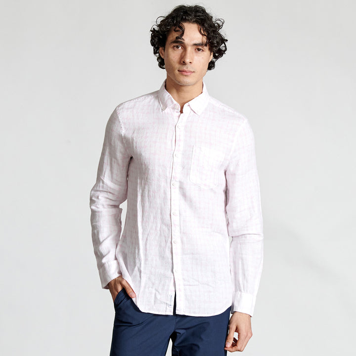 Camisa De Manga Larga Watercolor Geo - Original Penguin México