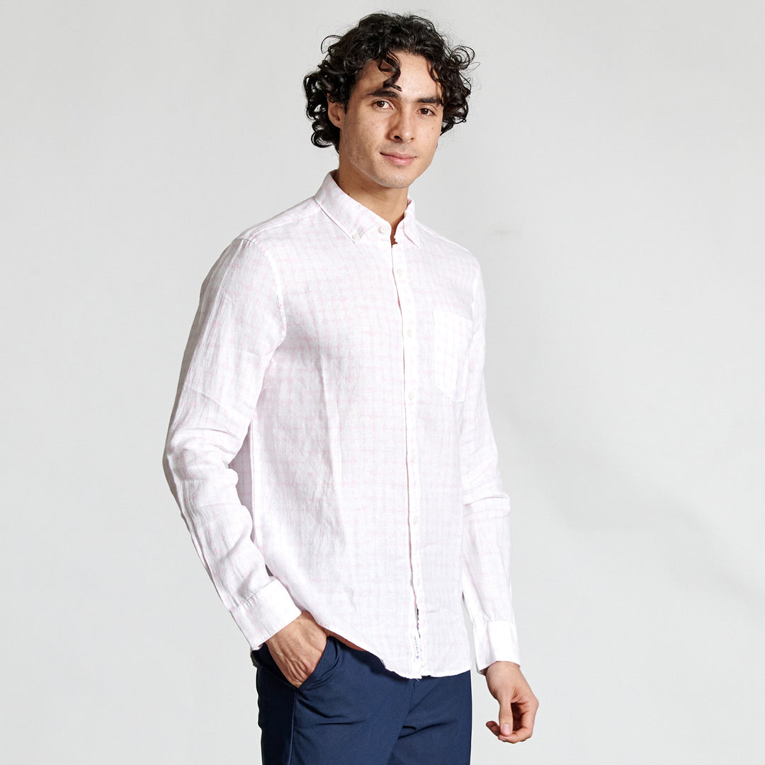Camisa De Manga Larga Watercolor Geo - Original Penguin México