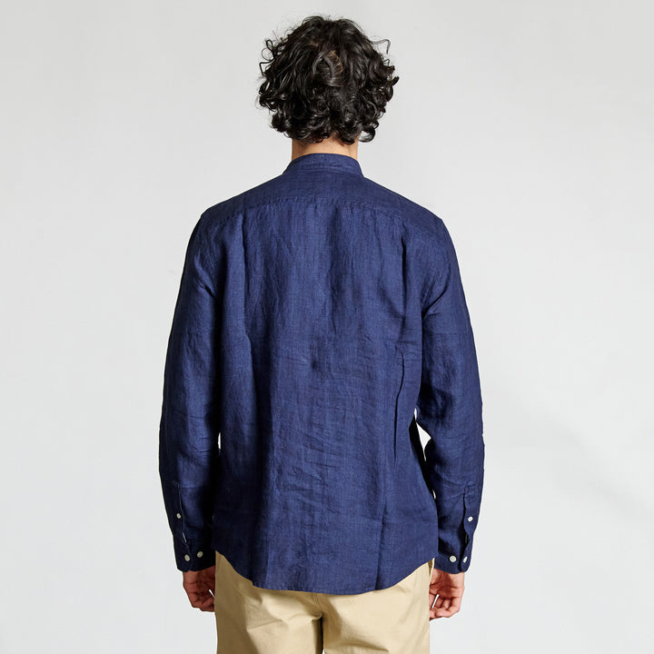 Camisa Manga Larga Cuello Mao - Original Penguin México