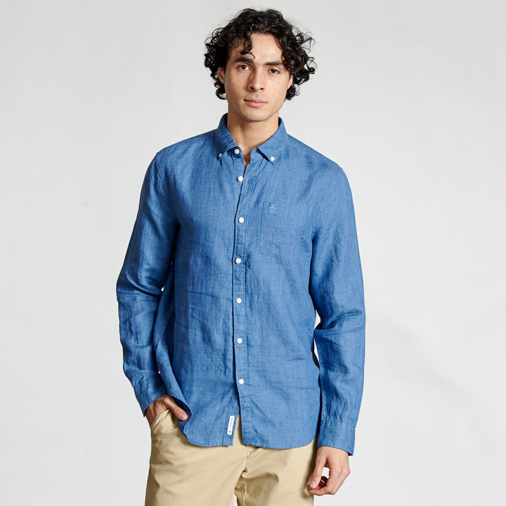 Camisa Manga Larga Con Bolsillo - Original Penguin México