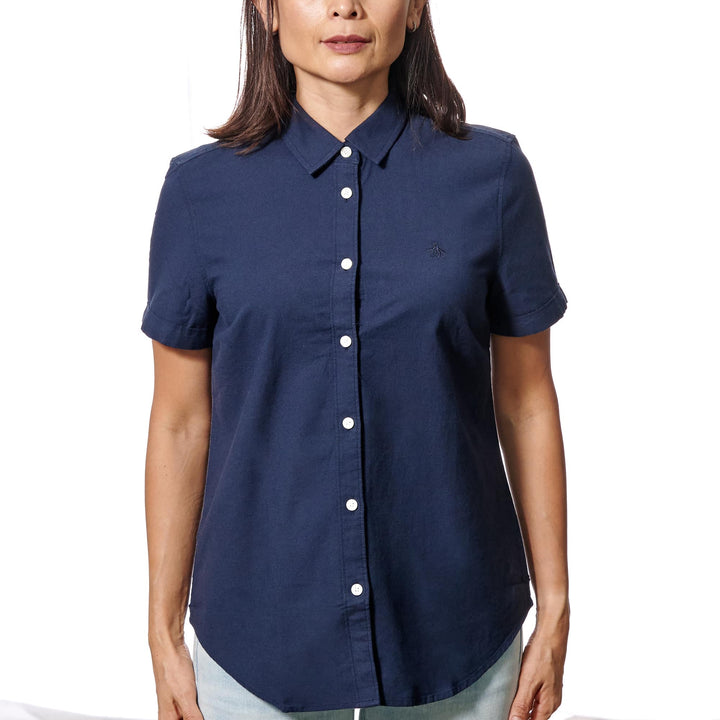 Camisa De Manga Corta Oxford - Original Penguin México