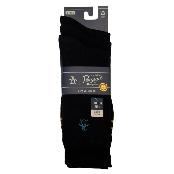 3 Pack Calcetines Negros - Original Penguin México