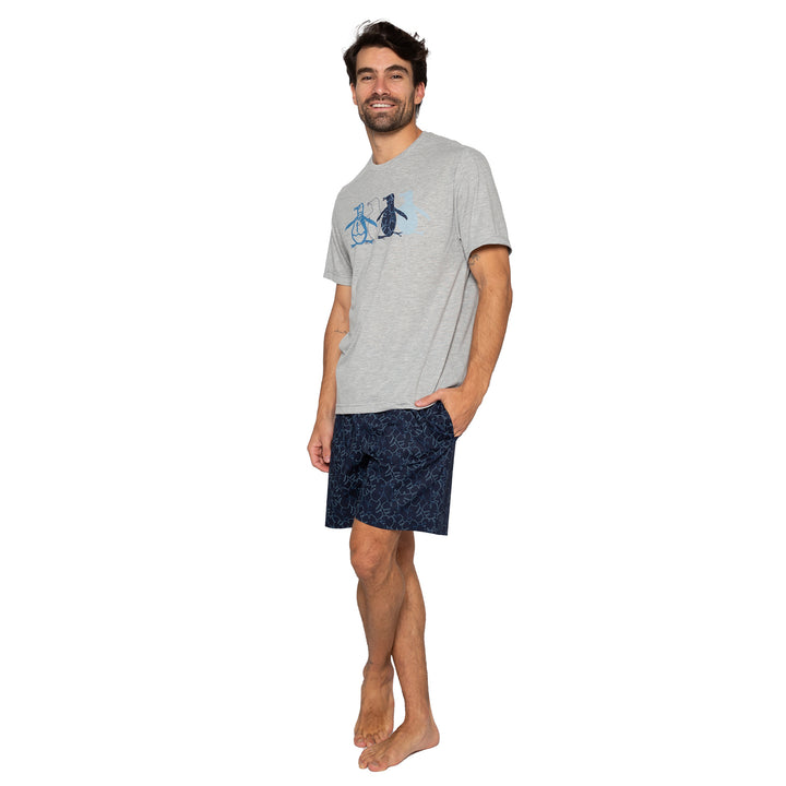 Pijama Playera Y Short De Popelina Estampado - Original Penguin México