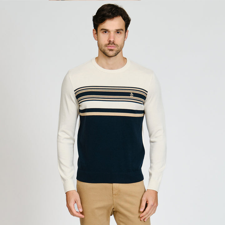 Sueter De Algodón Con Franjas