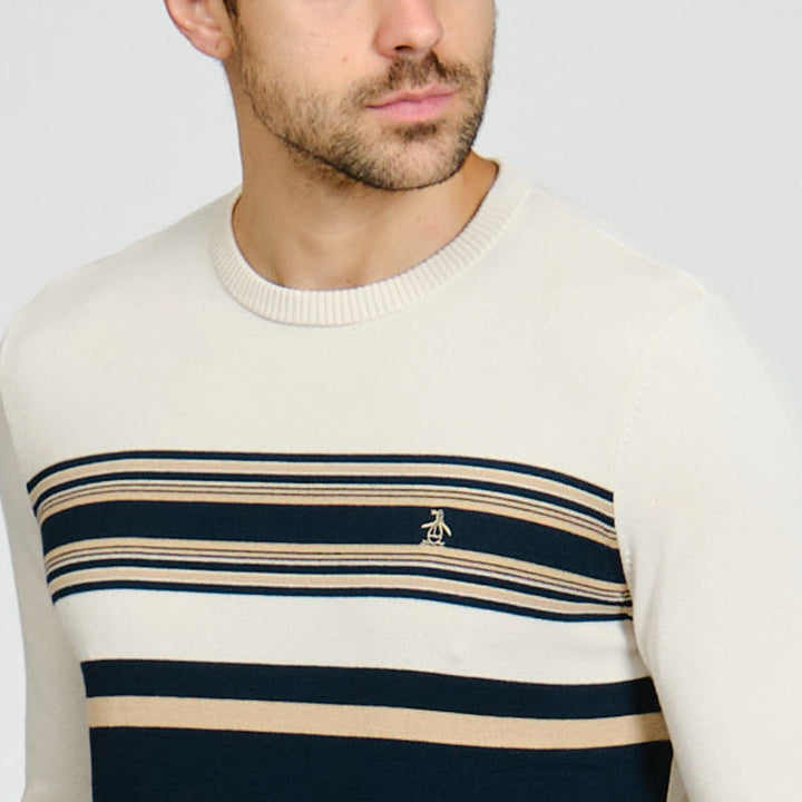 Sueter De Algodón Con Franjas