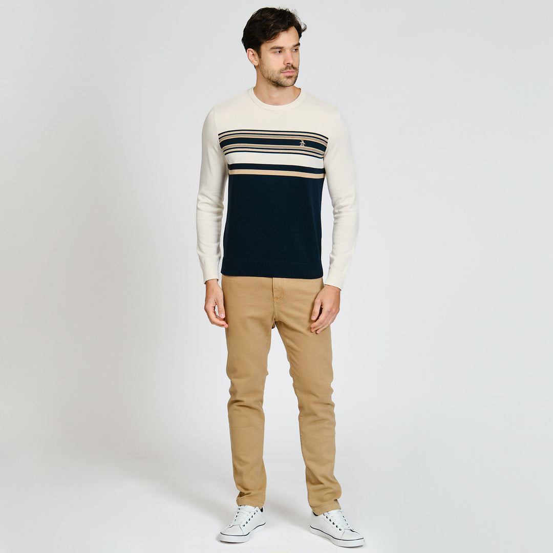 Sueter De Algodón Con Franjas