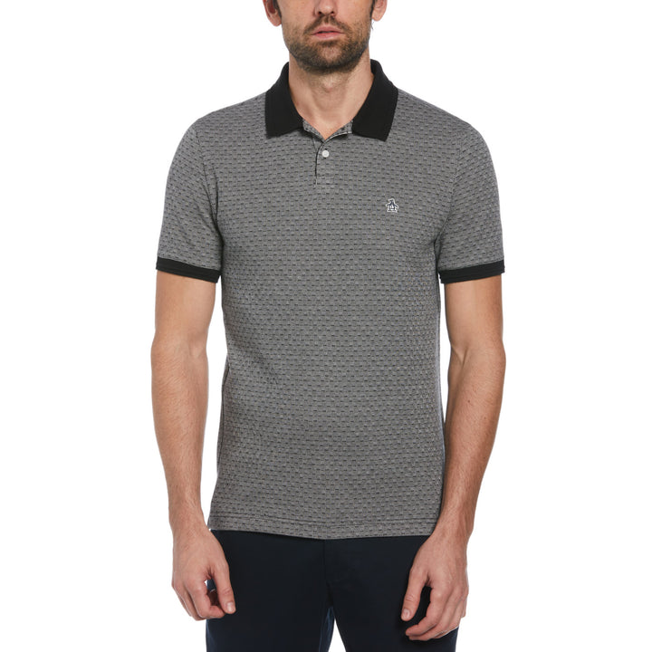 Polo Pique Con Jacquard