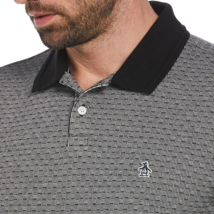 Polo Pique Con Jacquard