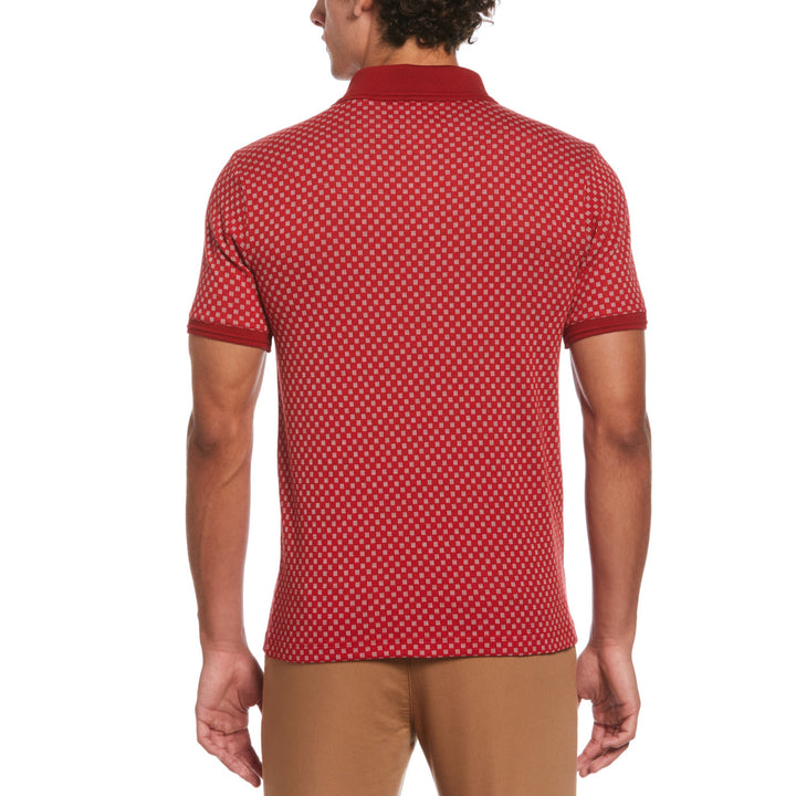 Polo Pique Con Jacquard