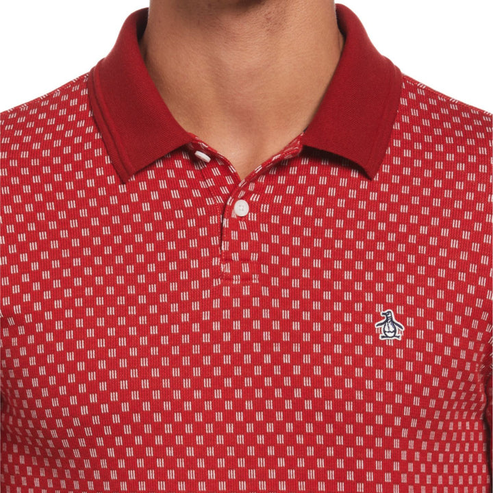 Polo Pique Con Jacquard