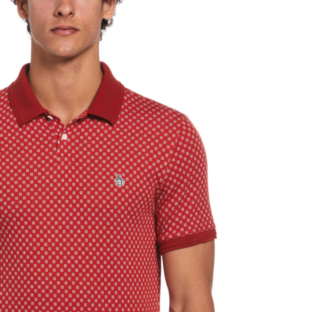 Polo Pique Con Jacquard