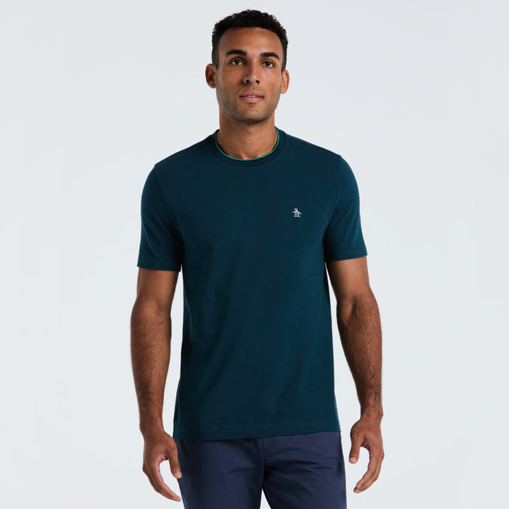 Playera De Algodón Con Detalles En Contraste