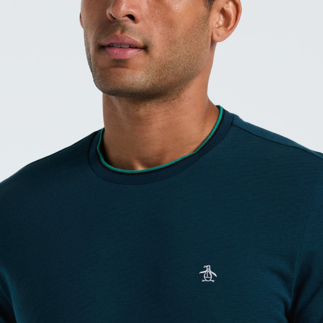 Playera De Algodón Con Detalles En Contraste