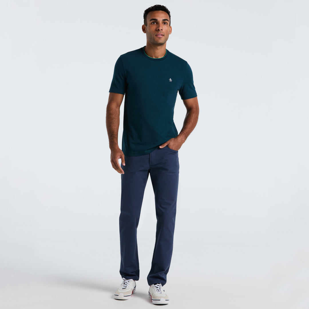 Playera De Algodón Con Detalles En Contraste