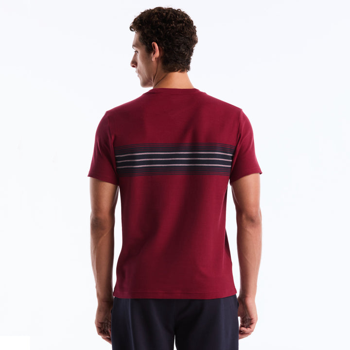 Playera Con Franja En Pecho