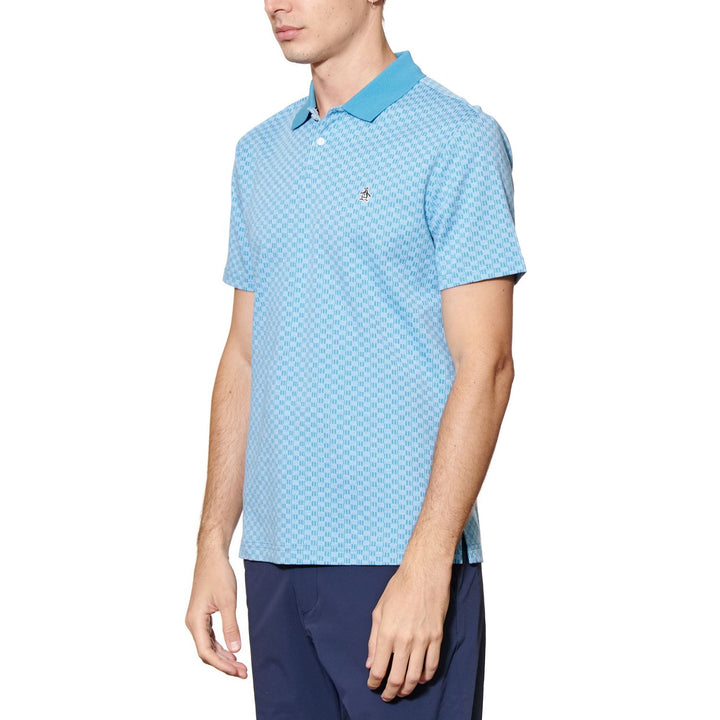 Polo Pique Con Jacquard Frontal