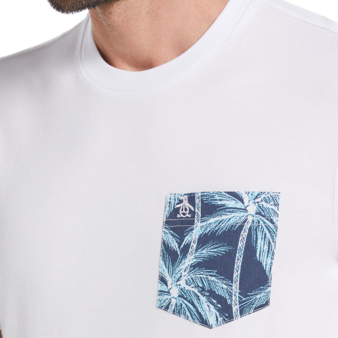 Playera Con Estampado En Bolsillo