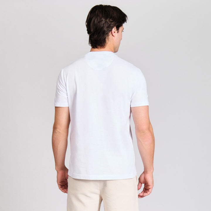 Playera De Algodón Con Bolsillo Estampado