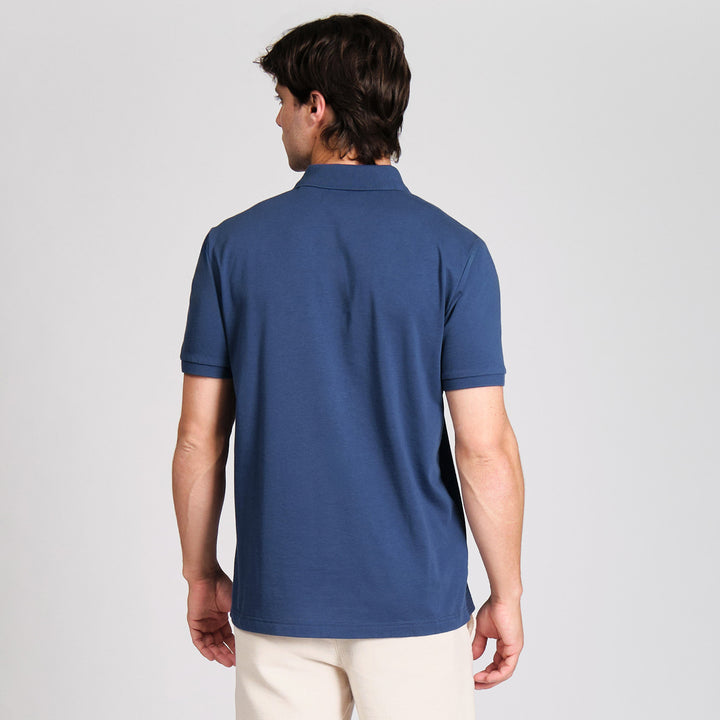 Polo Con Jacquard Frontal Lineas Geo