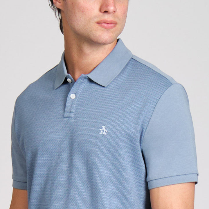 Polo Con Jacquard Frontal Lineas Geo