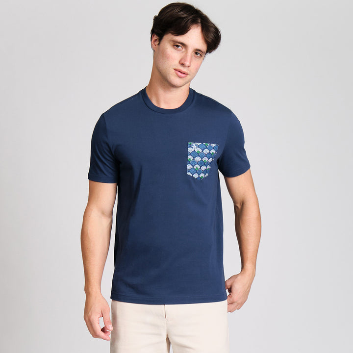 Playera De Algodón Con Detalle En Bolsillo