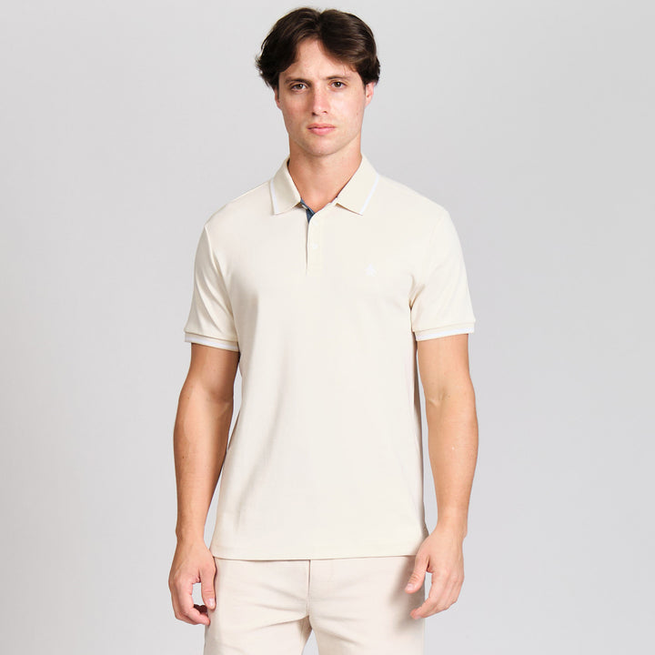 Polo De Algodon Interlock Tipped