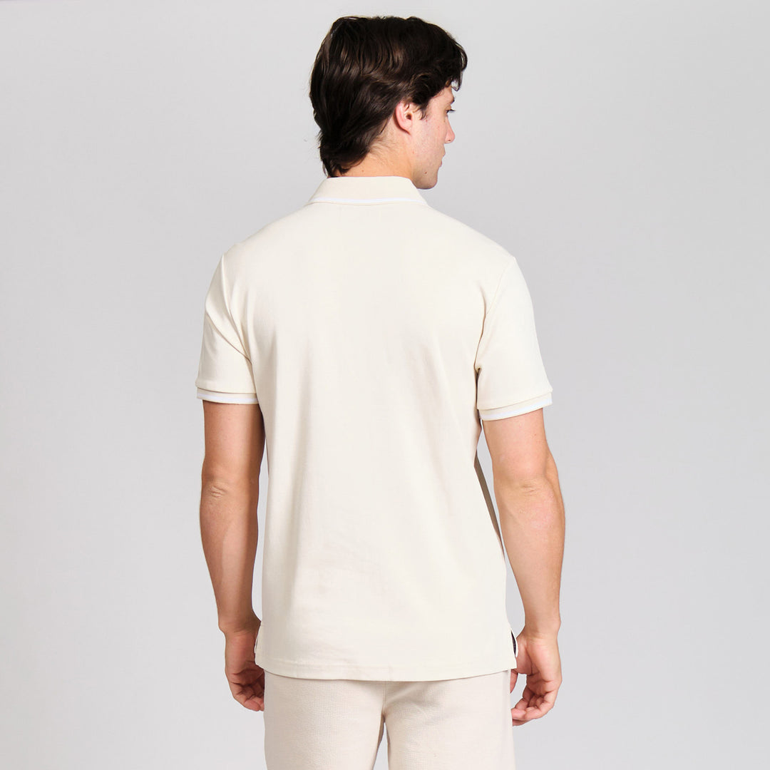 Polo De Algodon Interlock Tipped
