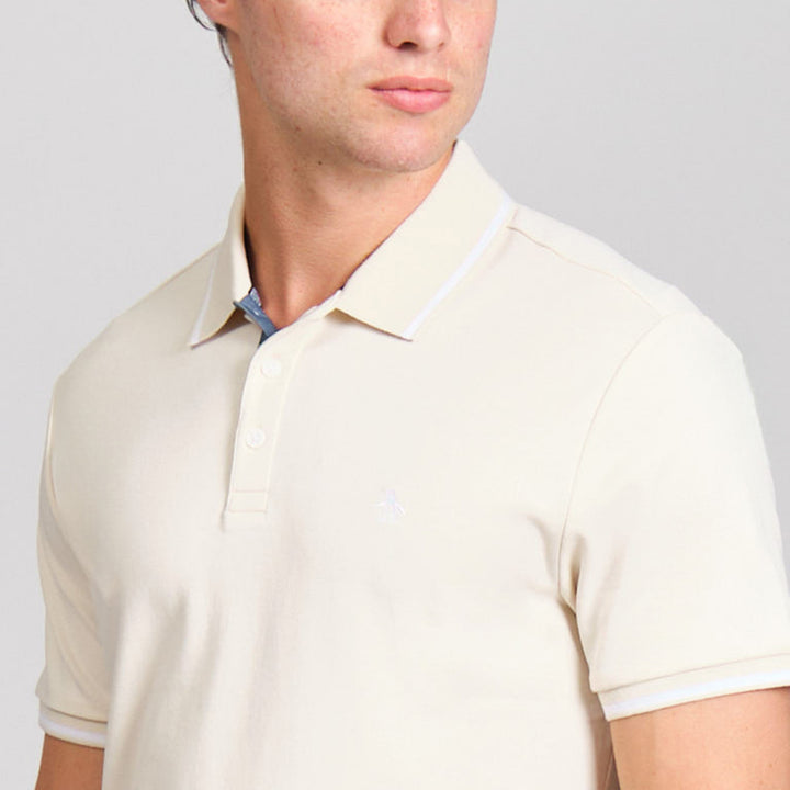 Polo De Algodon Interlock Tipped