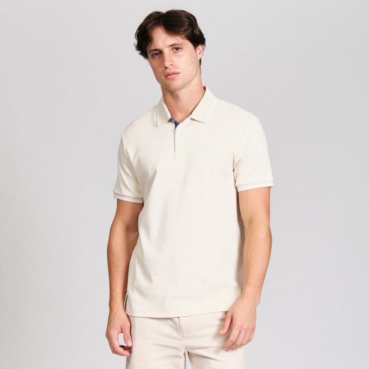 Polo De Algodon Interlock Tipped