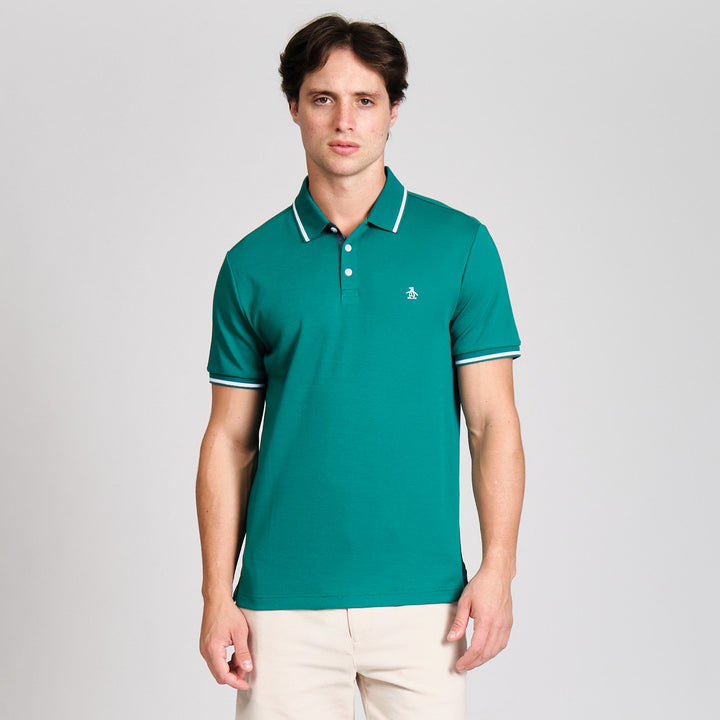 Polo De Algodon Interlock Tipped