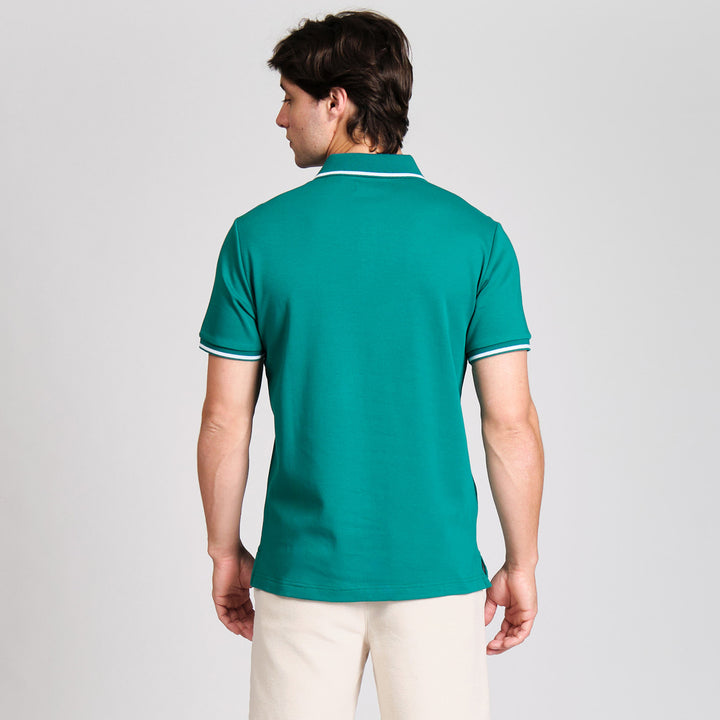 Polo De Algodon Interlock Tipped