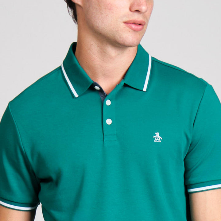 Polo De Algodon Interlock Tipped
