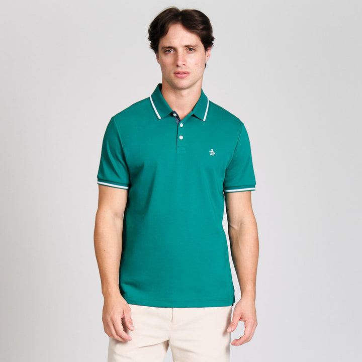 Polo De Algodon Interlock Tipped