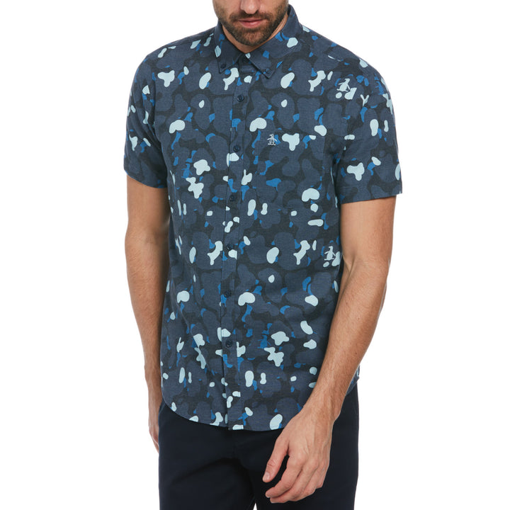 Camisa Manga Corta Oxford AOP Camo