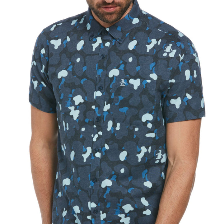 Camisa Manga Corta Oxford AOP Camo